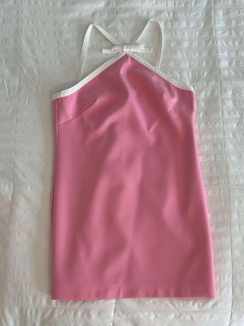 Milly Shane Cady Mini Dress | Baby Pink | Size 12 | Worn Once | Dry Cleaned